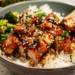 Sticky Chicken Rice Bowls