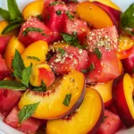 Summer Peach Watermelon Salad Recipe: Refreshing Fruit Mix