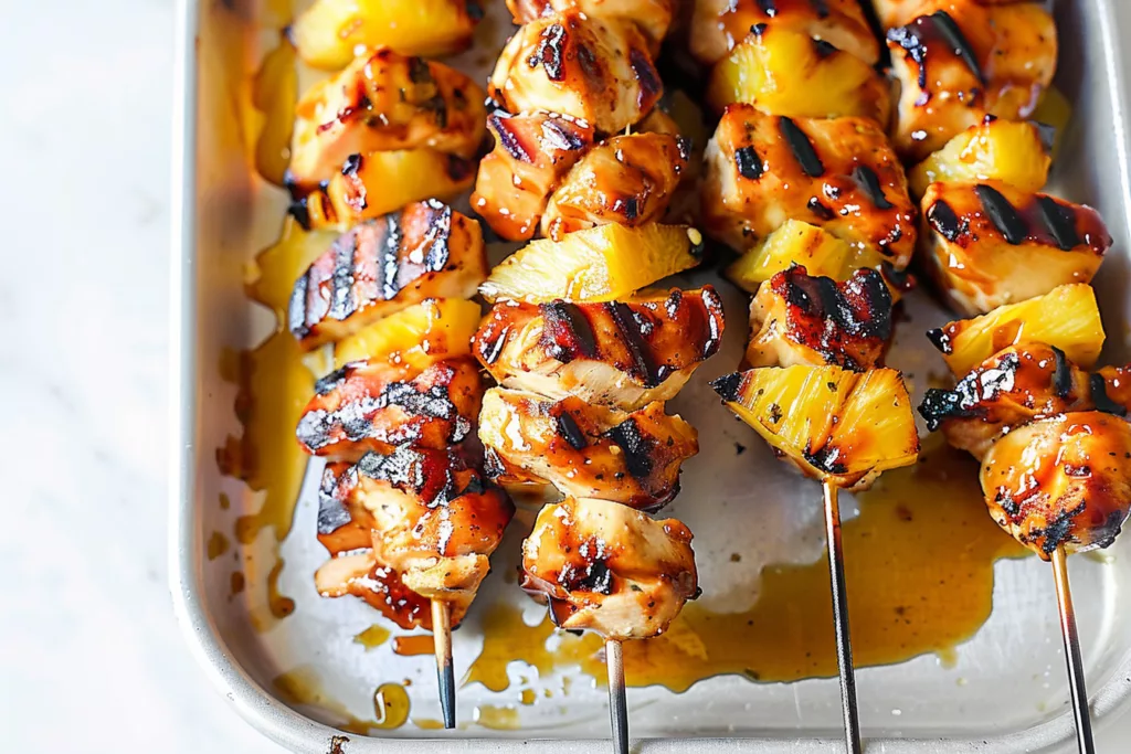 BBQ Pineapple Chicken Kabobs: A Summer Delight