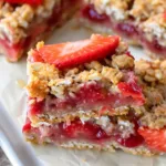 Strawberry Oatmeal Bars: A Fresh Baked Healthy Dessert