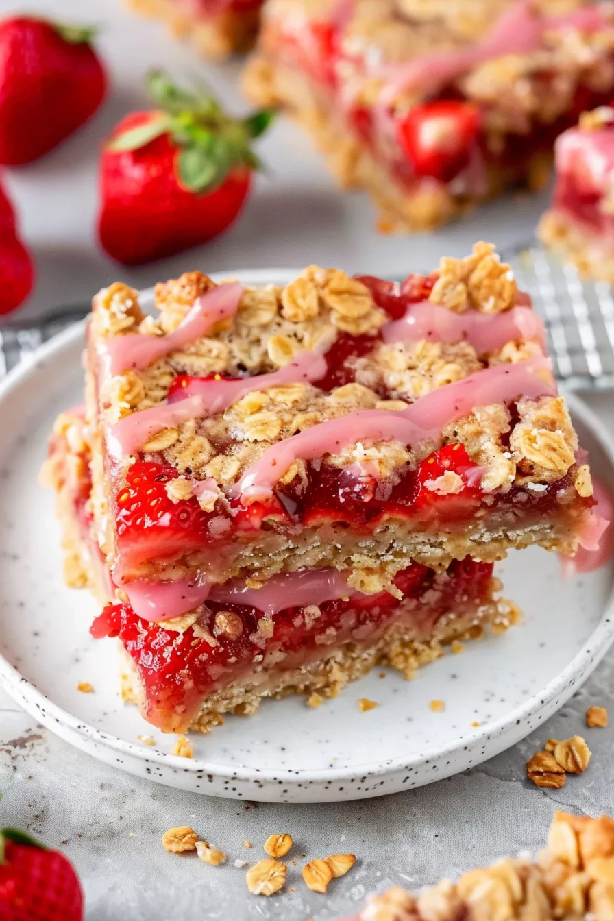 Strawberry Oatmeal Bars: A Fresh Baked Healthy Dessert 50 image 1777333069915