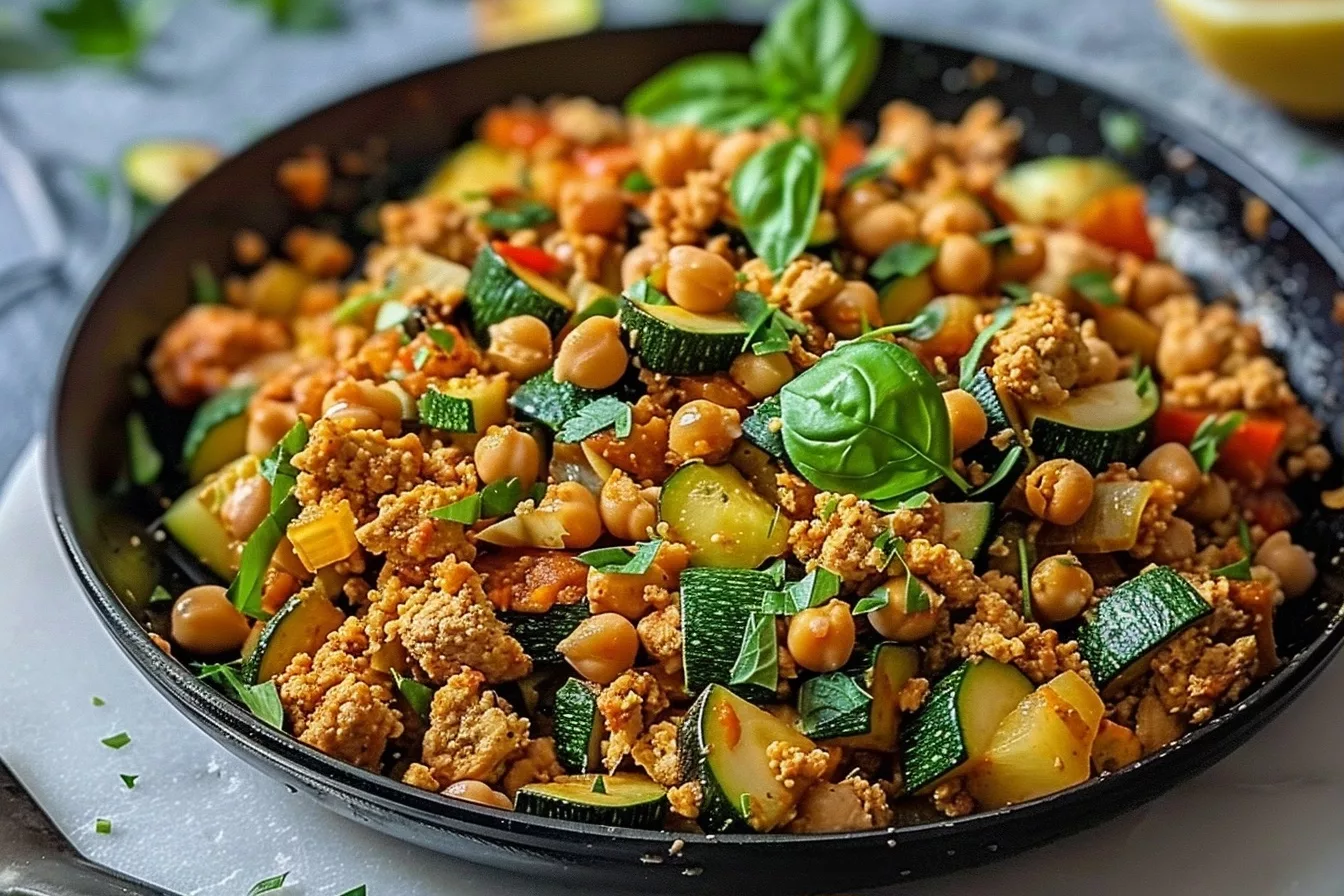 Ground Turkey Zucchini Chickpea Skillet: Easy Healthy Dinner 42 image 1786279402896