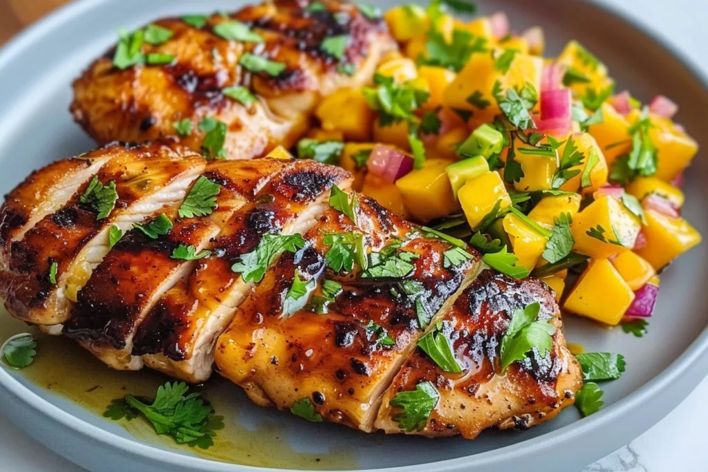 Honey Lime Chicken with Mango Salsa for Fresh Dinners