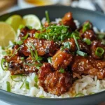 Ginger Lime Beef with Coconut Rice Recipe