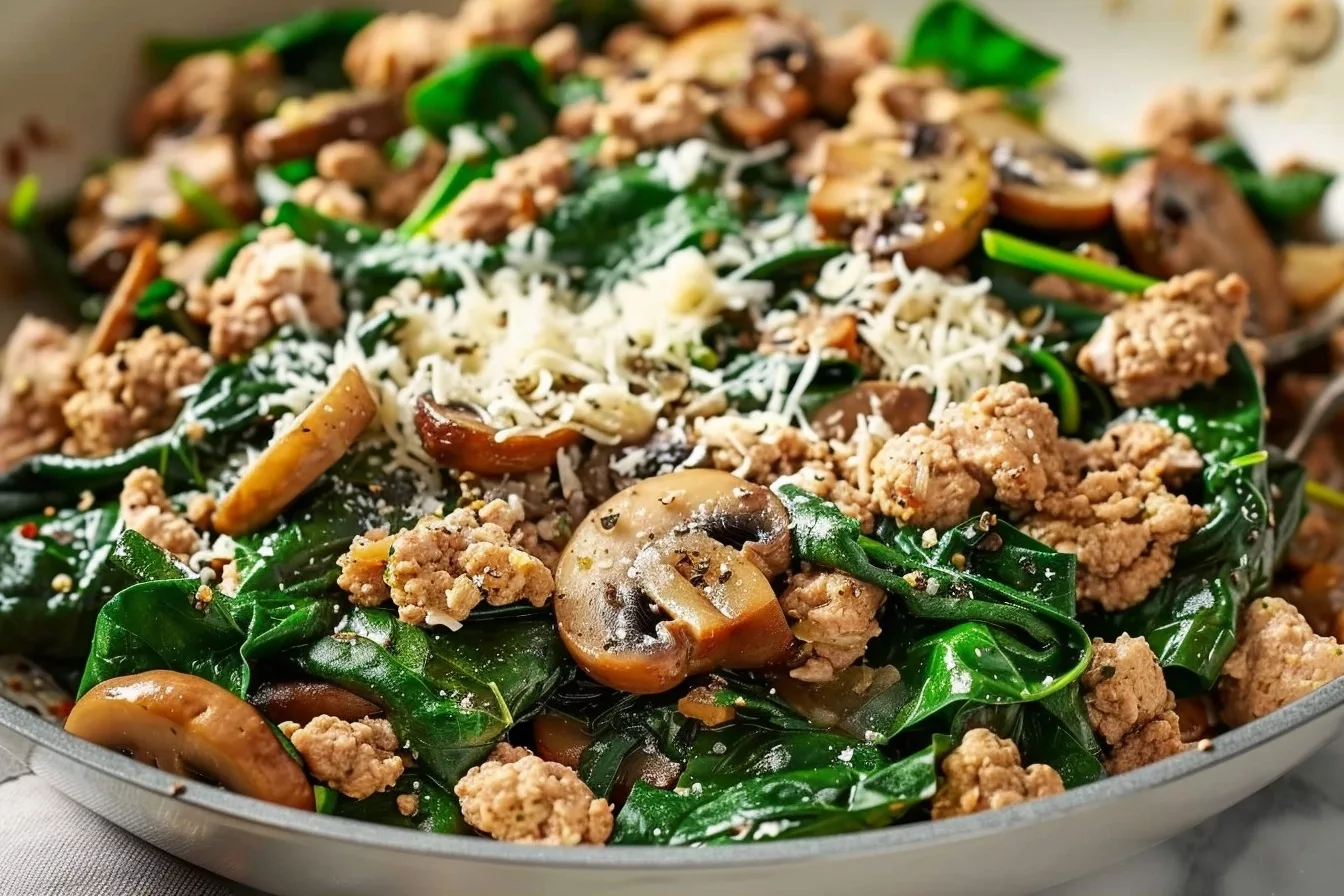 One-Pan Ground Turkey Skillet with Spinach and Mushrooms 44 image 1786294817487