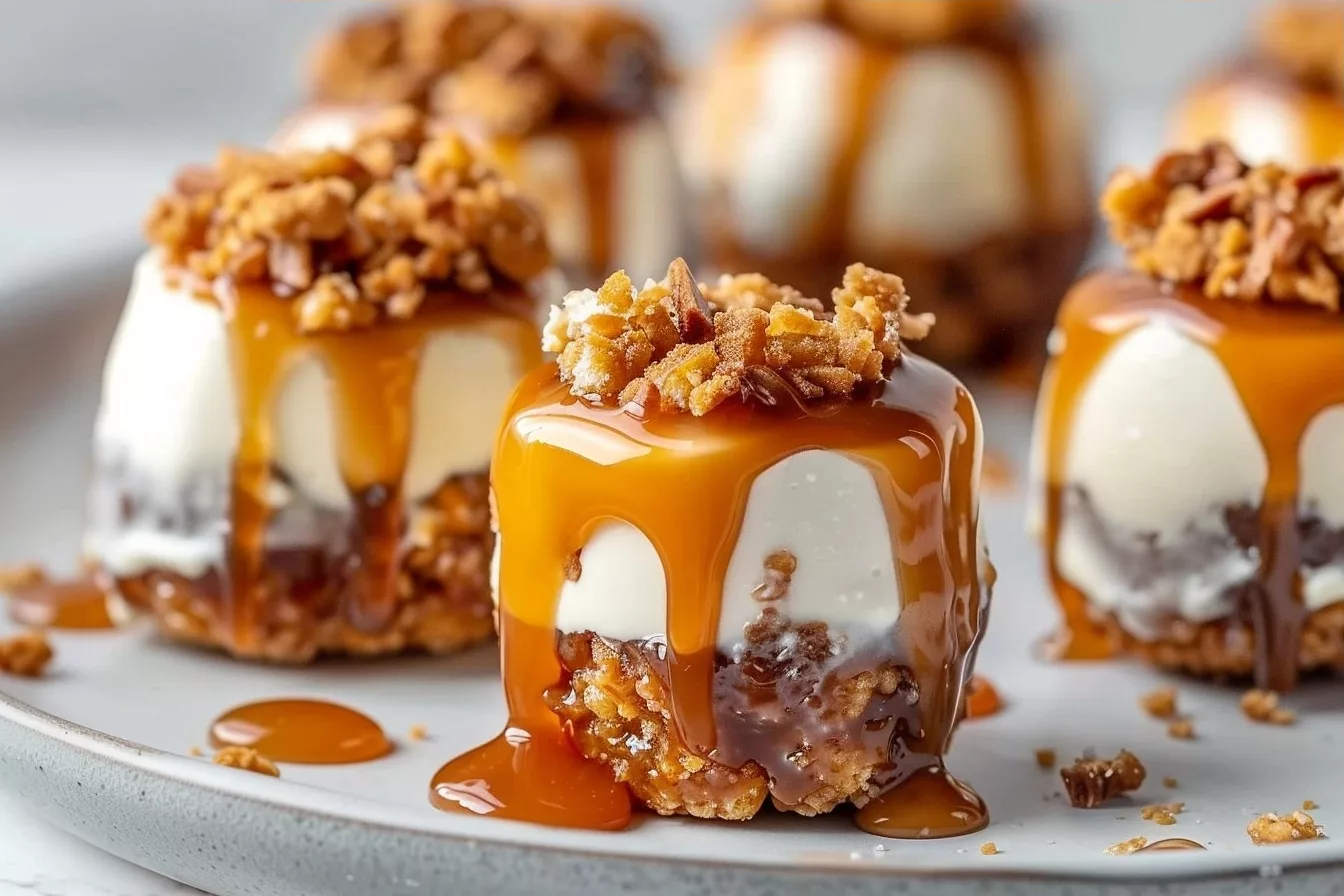 No-Bake Salted Caramel Pretzel Cheesecake Bites 40 image 1786298977074