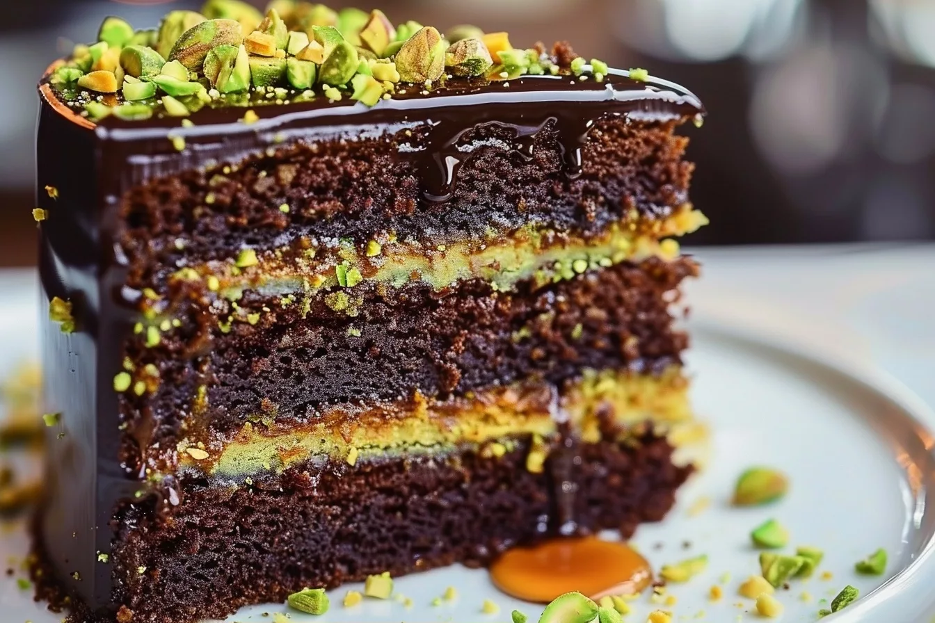 Dubai Chocolate Pistachio Cake: An Elegant Middle Eastern Delight 50 image 1786299844563