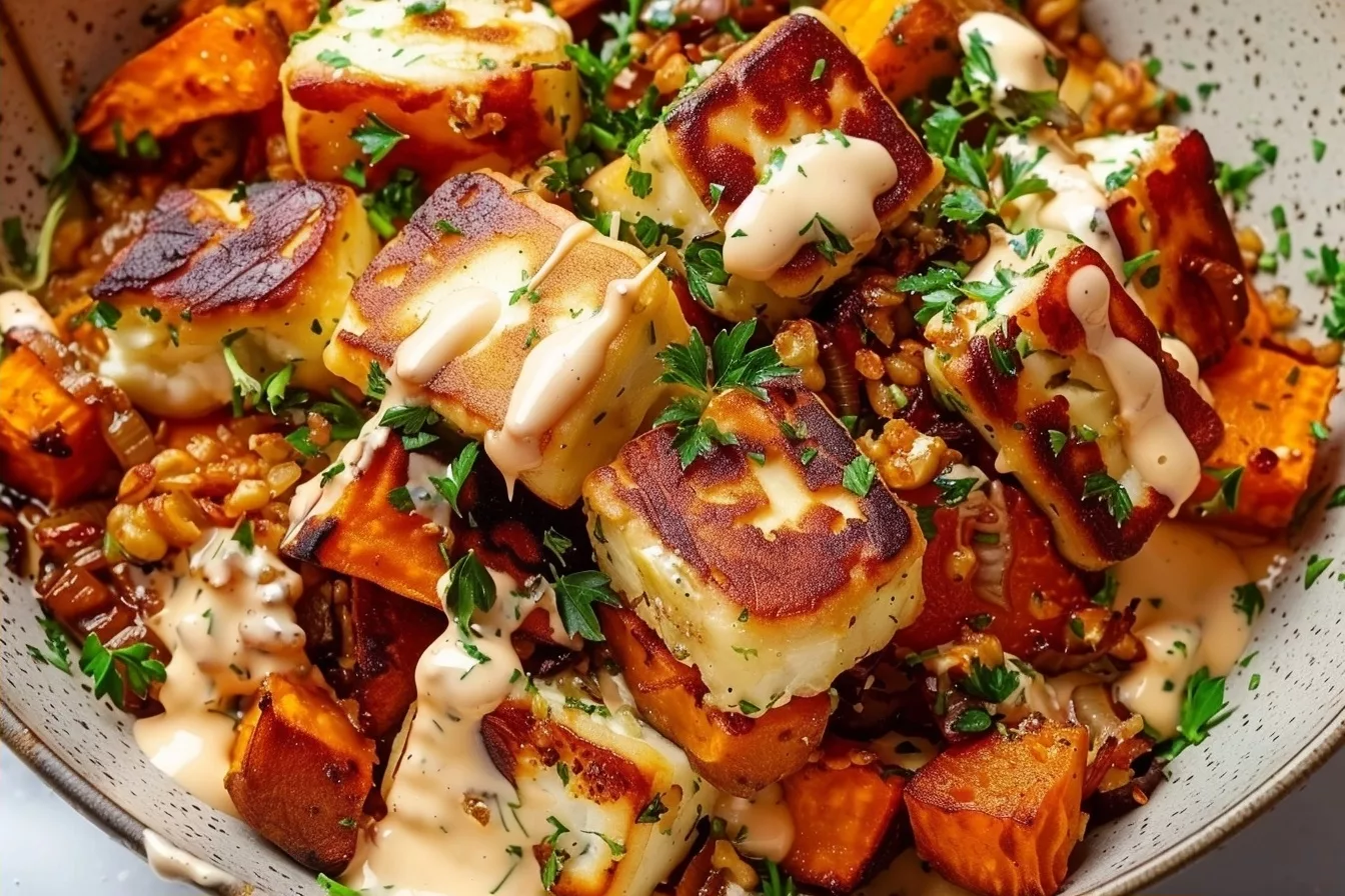 Halloumi and Roasted Sweet Potato Bowl for Healthy Dinners 34 image 1786300277072
