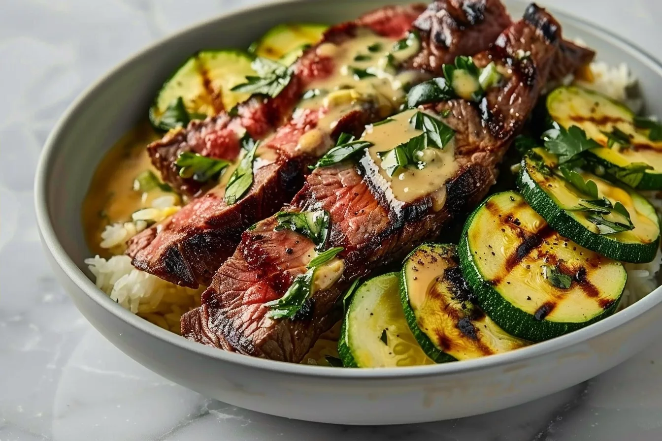 Grilled Steak and Zucchini Bowl: A Healthy Dinner Recipe 36 image 1786306316649